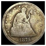 1875-S Twenty Cent Piece NICELY CIRCULATED