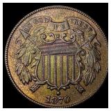 1870 Bronze Two-Cent Piece UNCIRCULATED