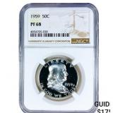 1959 Franklin Half Dollar NGC PF68