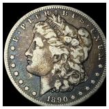 1890-CC Silver Morgan Dollar LIGHTLY CIRCULATED