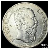 1866Mo Mexico Silver 1 Peso