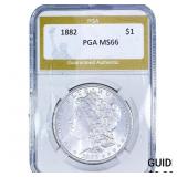 1882 Morgan Silver Dollar PGA MS66