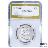 1954 Franklin Half Dollar PGA PR68