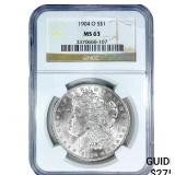 1904-O Morgan Silver Dollar NGC MS63