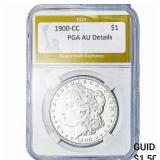1900-CC Morgan Silver Dollar PGA AU Details