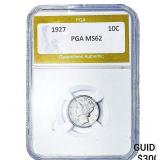 1927 Mercury Silver Dime PGA MS62