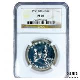 1956 Franklin Half Dollar NGC PF68 Type 2