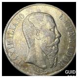 1867Mo Mexico Silver 1 Peso