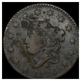1820 Coronet Head Large Cent LIGHTLY  CIRCULATED