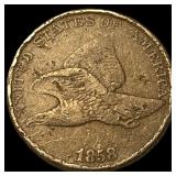 1858 Copper-Nickel Flying Eagle Cent HIGH  GRADE