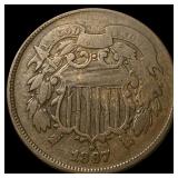 1867 Two-Cent Piece LIGHTLY CIRCULATED