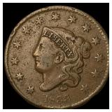 1833 Coronet Head Large Cent NEARLY UNCIRCULATED