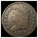 1809 Classic Head Half Cent LIGHTLY  CIRCULATED