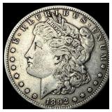 1892-S Silver Morgan Dollar ABOUT UNCIRCULATED