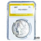 1887 Morgan Silver Dollar PGA MS65+
