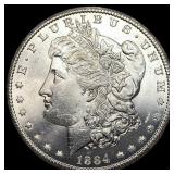 1884-CC Silver Morgan Dollar GEM BU