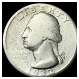 1932-D Silver Washington Quarter NEARLY UNCIRCULAT