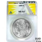 1889 Morgan Silver Dollar ANACS MS62