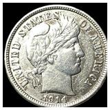 1914-D Silver Barber Dime CLOSELY  UNCIRCULATED