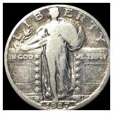 1927-S Silver Standing Liberty Quarter  LIGHTLY C