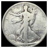 1921 Silver Walking Liberty Half Dollar  NICELY C