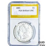 1885 Morgan Silver Dollar PGA Brilliant UNC