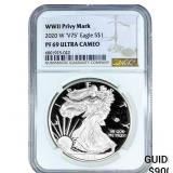 2020-W Silver Eagle NGC PF69 Ultra Cameo