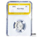 1941 Jefferson Nickel PGA PR66