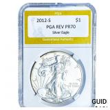 2012-S Silver Eagle PGA REV PR70