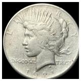 1921 Silver Peace Dollar NEARLY UNCIRCULATED