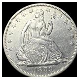 1859-S Silver Half Dollar CLOSELY UNCIRCULATED
