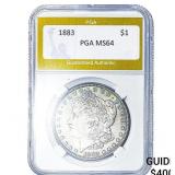 1883 Morgan Silver Dollar PGA MS64