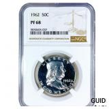 1962 Franklin Half Dollar NGC PF68