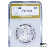 1944 Walking Liberty Half Dollar PGA MS66