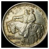 1925 Stone Mountain Silver Half Dollar CLOSELY UNC