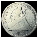 1859-O Silver Seated Liberty Dollar NICELY CIRCULA