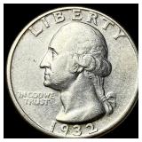 1932-D Silver Washington Quarter NEARLY UNCIRCULAT
