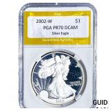 2002-W Silver Eagle PGA PR70 DCAM