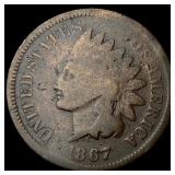 1867 Indian Head Cent NEARLY UNCIRCULATED