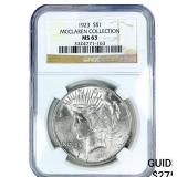 1923 Silver Peace Dollar NGC MS63