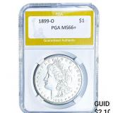 1899-O Morgan Silver Dollar PGA MS66+