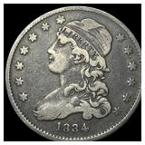 1834 Capped Bust Quarter LIGHTLY CIRCULATED