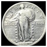 1921 Silver Standing Liberty Quarter LIGHTLY  CIR