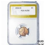 1914-D Wheat Cent PGA AU58