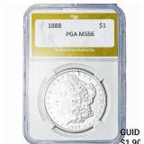 1888 Morgan Silver Dollar PGA MS66