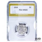1934 Buffalo Nickel PGA MS65