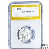 1930 Standing Liberty Quarter PGA MS66 FH