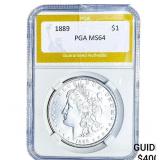 1889 Morgan Silver Dollar PGA MS64