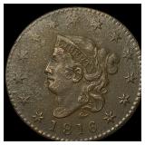 1816 Coronet Head Large Cent CLOSELY  UNCIRCULATE