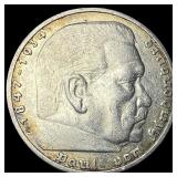 1937G Germany Silver 5 Reichsmark